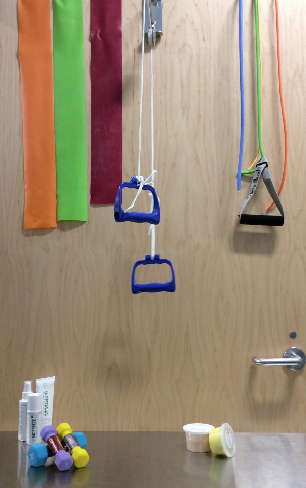 Therapy tools Theraband, Thera putty, Arm pulleys, TENS, Biofreeze, modalities, physio Therapy tools Theraband, Thera putty, Arm pulleys, TENS, Biofreeze, modalities, physio